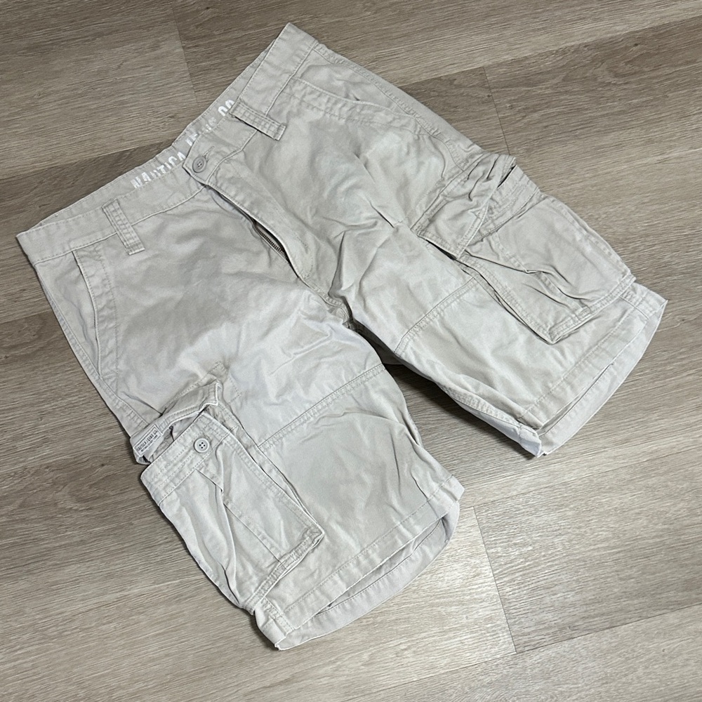 Nautica Light Gray Cargo Shorts for Men